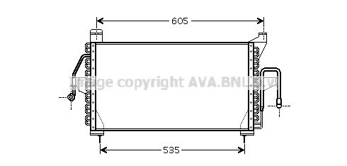 AVA QUALITY COOLING Конденсатор, кондиционер FD5410